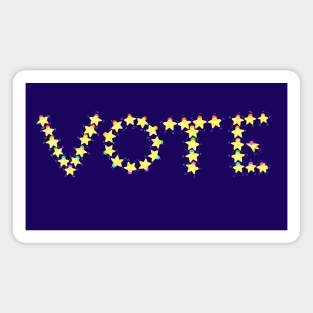 You’re A Star! Vote (Rainbow Colors) Magnet